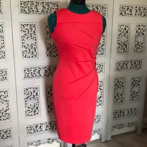Calvin Klein size 2 Coral Pink Sheath Dress.
